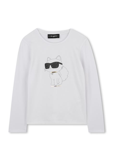 T-shirt con stampa KARL LAGERFELD KIDS | Z3093810P